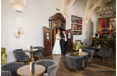 Wedding in Prague Old Monastery Garden at the Augustine Hotel 