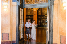 Wedding in Prague Mayor's Hall in Art Nouveau Style