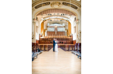 Wedding in Prague Mayor's Hall in Art Nouveau Style