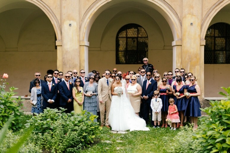 Wedding in Prague Coral Loves Navy